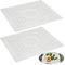 2 Piezas Alfombrilla Fregadero Cocina, 31*26 cm Alfombrilla Salvaplatos Fregadero, TPR Cortable Protector Mueble Fregadero, Cubre Fregadero Cocina Resistente al Calor para Frutas, Verduras, Cubiertos