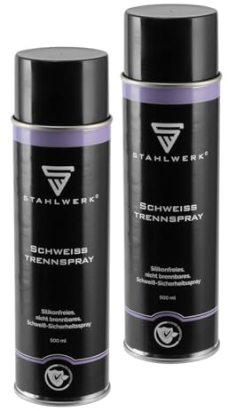 STAHLWERK 2 x Schweiß-Trennspray, multifunktionales Sicherheits-Spray zum Schweißen, geeignet für Industrie, Werkstatt und DIY