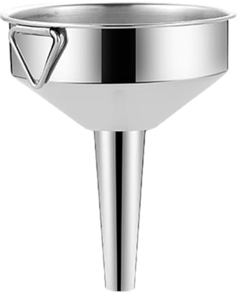 Vinage de sedimentos de vino - herramienta de filtro de acero inoxidable, taza de embudo líquido | Ayuda de metal de 14 cm con pantalla de malla, accesorio de vertido duradero para embotellado, d