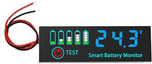 Strumento Misurazione Del Misuratore Del Tester Multiplo Per Batteria Per Sistemi Da 12 V/24 V/36V/48 V Con Semplice Indicatore Livello Della Batteria Controllo Pulsante