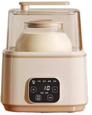 Genérico Yogurtera Totalmente automática, 5 programas preestablecidos, fácil Limpieza, Funcionamiento Sencillo, 2 l, con Panel táctil LED, for Yogur orgánico casero y Queso.
