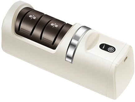 Cutter Sliner Electric - Broyeur de couteaux rechargeable, récupération automatique des bords | Affûteuse à ciseaux couteau de cuisine whetstone usage domestique, rangement de tiroir de préparation de