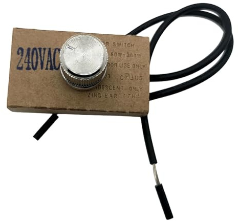 Folpus Interruttore Dimmer Commutatore Rotativo E Modulo di Controllo Luce Accessorio Da Parete con Involucro Ignifugo Adatto per Barche E Motociclette 48cm