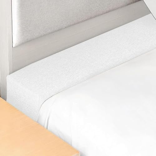 Yekuhe Bettlückenfüller 200 140 120 180 90cm, Bettbrücke für Doppelbett Schrank, Matratzenverlängerung mit Bezug Waschbar für Kopfteil Bett Matratze Zwischen und Wand(Weiß,200x5x20cm)