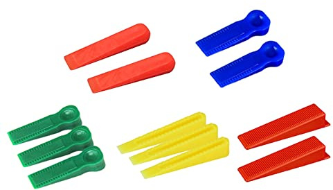 LOKLNEYK Fliesenausrichtung, 100 Stück Wiederverwendbare Keil-Fliesenabstandshalter – 0,5–6 mm Spaltdichtung for Wandnivellierung und Werkzeuge for Keramikbodenfliesensysteme(10mm)