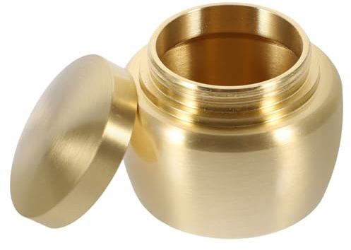 Abaodam Urne Funéraire Design Simple et Élégant en Cuivre Or Étanchéité Multi-usages pour Cendres Humaines, pour Maisons et Cimetières
