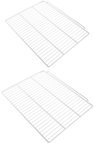 KHBUAB Kühlschrank Einlegeböden 2 Stück aus Metallgitter mit Breite 45 Stück Tiefe 35cm und Verstellbarer Höhe für Gefrierschrank und Getränke Kühlschränke