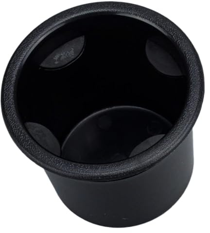 Portavasos Universal, Insertos, Bandeja de Soporte para Botellas, Compatible con RV, Coche, Barco, automóvil, Barco, yate, plástico Negro