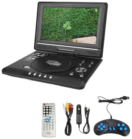 TRDEWR Schermo LCD Girevole A 270° da 9,8 Pollici for TV, Lettore Dvd, Portatile VCD, MP3 con Funzione di Gioco Processo di Riproduzione Chiaro