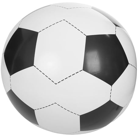 Pallone da Spiaggia Gonfiabile Calcio 31 Pollici Pvc per Festa Estiva | Bianco, Leggero e Portatile, Deflazione Rapida, Design Adatto ai Ragazzo Ragazza per Famiglia e Cortile