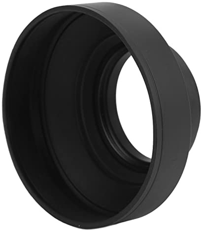 Alomejor Flexibel Kamera Motljusskydd 3 ändamål Justerbar Gummi Metall Motljusskydd för Motljus Fotografering och Skydd (58 mm)