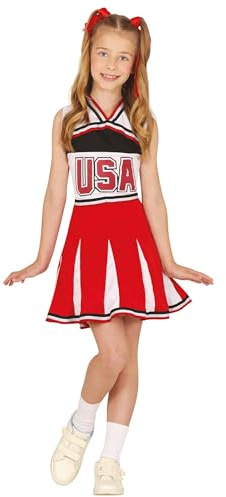 FIESTAS GUIRCA | Disfraz de Animadora Adulta (44-46/XL) - Robe Sportive - Costumes de Cheerleader pour Halloween, Carnaval et Fêtes Déguisées - Idéal pour Adultes - Rouge et Blanc