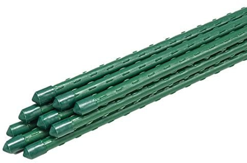 rg-vertrieb 10x Rankhilfe Pflanzstab Pflanzstäbe Pflanzenstütze Rankstab Stange Stab Tomatenstäbe Verbinder Pflanzstabverbinder 90-180cm zur Auswahl (150cm)