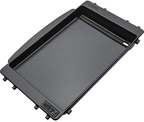 Weber Grill Griddle for Spirit Grills – Porcelain‑Enameled Cast‑Iron, Superior Heat Retention, Non‑Stick Surface, Compatible with Spirit (2025+) & Spirit/Spirit II 2 and 3 Burners (2016–2024)
