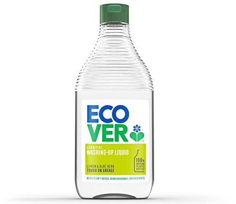 Ecover Lavavajillas líquido ecológico, Fragancia Lemon/Aloe, 450ml