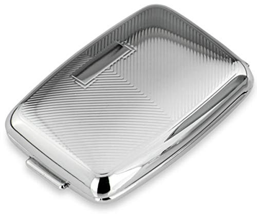 Silberkanne Pillendose mit Gravurfeld 2 Fächer 7x4,5x2 cm Silber Plated versilbert in Premium Verarbeitung