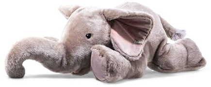 Steiff Kuscheltier Trampili Elefant, Süßes Stofftier mit Kunststoffaugen, Kinder, Jungen & Mädchen, Plüschtier 85 cm, Hellgrau, 064890