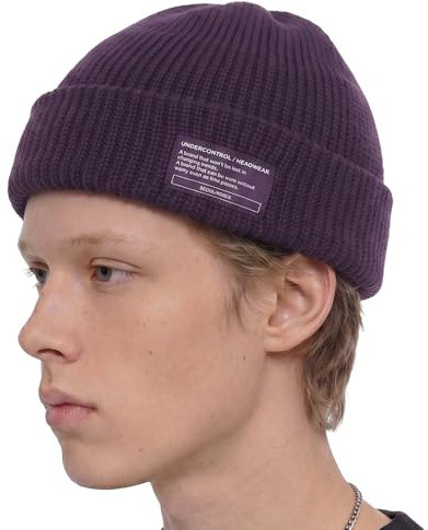 UNDERCONTROL Winter Trawler Fisherman Beanie Herren Damen Unisex Stylische einfarbige Docker-Totenkopfmütze zum Aufrollen, Uhrenkappe, Farbpaket - 15 Farbe