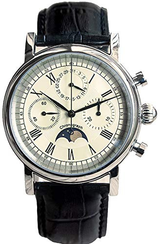 Sugess M199S MoonPhase Master Seagull ST1908 Uhrwerk Saphirglas Herren Chronograph Mechanische Uhr 1963