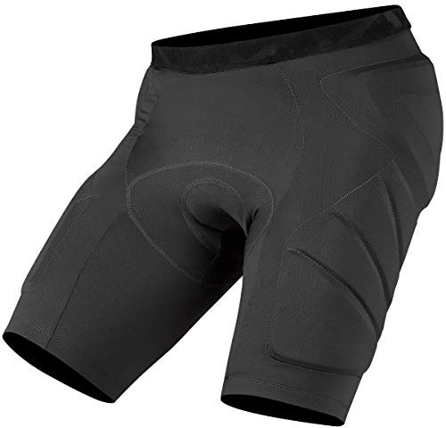 IXS Trigger Lower Protective - Pantalones Cortos de protección para Bicicleta de montaña (Talla L), Color Gris