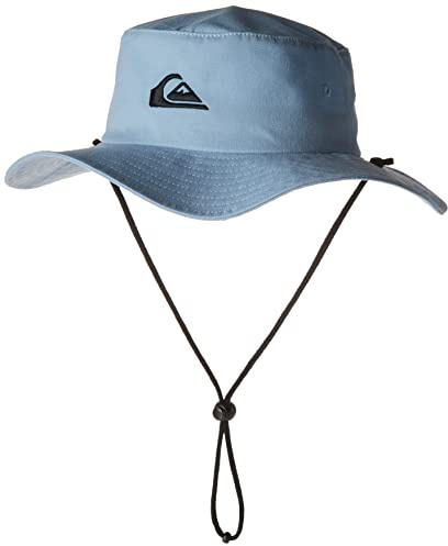 Quiksilver Bushmaster Sun Protection Hat Cappello a Falda Larga, Jeans, L Uomo