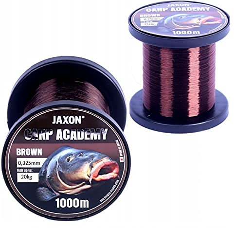 Karpfenschnur Angelschnur JAXON CARP Academy 1000m Spule 0,25-0,35mm Feederschnur Karpfen Monofile (1000m/0,325mm/20kg)