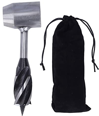 Folany Survival Settlers Tool Bushcraft Handbohrer, Handbohrer, Scotch Eye Holzbohrer, Manueller Lochmacher, Multitool für Camping/Bushcrafting/Outdoor-Rucksackreisen, Tragbar und Langlebig