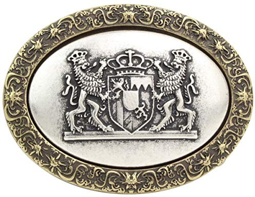 BELTINGER Gürtelschnalle Wappen Bayern 4,0 cm | Buckle Wechselschließe Gürtelschließe 40mm Massiv | Für die Tracht