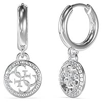 Guess 32023460 Damen-Creole aus Edelstahl, Zirkonia