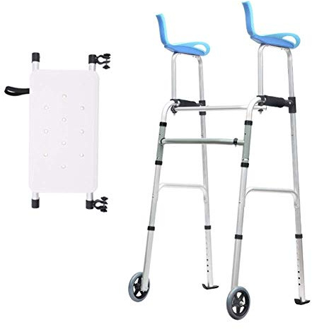 Mobilitäts- Gehwagen für ältere Menschen, progressiver aufrechter Gehwagen mit hohem Stand, höhenverstellbare, robuste Roll-Schritthilfe, Belastung 180 kg (400 lbs)