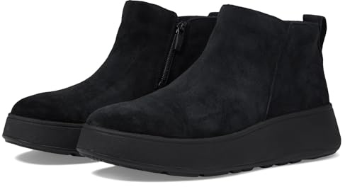Fitflop Women's F-mode Suede Flatform Zip Ankle BootsBoots