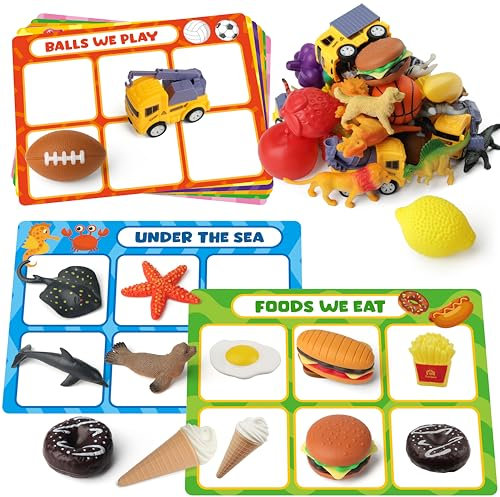 Coogam Kinderspielzeug, feine Bewegung Montessori-Spiele, Vorschul-Lerngeschenke für Kinder im Alter von 2-3-4 Jahren