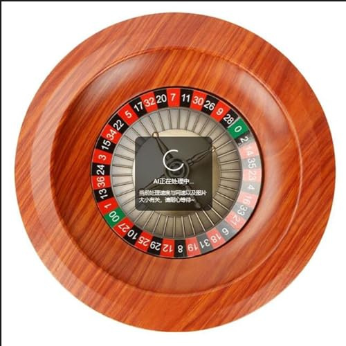 CFDZCP 12-Zoll-Holz-Roulette-Rad-Set, Präzisionslager In Casino-Qualität, Drehteller, Freizeit-Tischspiele for Den Spieleabend Zu Hause Oder Eine Clubparty