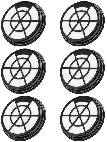 Kaulolado NEN110A/NEN110B/NEN110D Vacuum Filter for Eureka, Compatible with Eureka WhirlWind Bagless Canister Vacuum Cleaner, 6 Pack Inlet Frame and Sponge Filter
