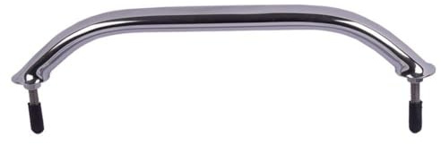 BOOMSTART Mango marino, mango de acero inoxidable, pasamanos para barcos para cubierta de escotilla, mango ovalado, pasamanos multiusos, para caravanas, barcos, yates, 300 mm