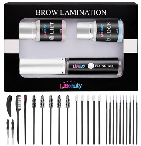 Libeauty Brow Lifting Kit de lifting des sourcils - Plastification des sourcils - Nouveau design - Emballage portable - Effet longue durée de 6 semaines - Pour la correction des sourcils à la maison