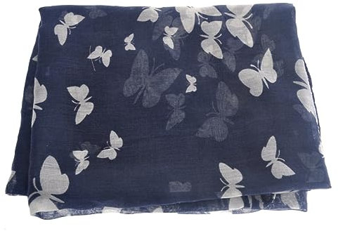GALPADA Damen Voile Schal Blau Weicher Atmungsaktiver Schal Für Jahreszeiten Vielseitig Einsetzbar Als Halstuch Oder Wrap Für Frauen Und Mädchen