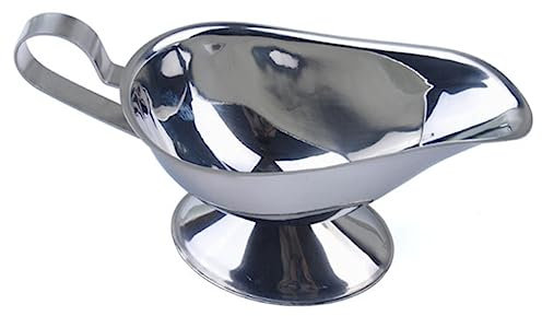 COLLBATH Salsera De Acero Inoxidable 280ml Ideal Para Restaurantes Capacidad 8 Onzas