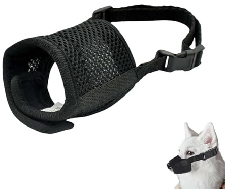 Nevoluxer Hundemaulkorb für kleine Hunde – Maulkorb kleine Hunde mit Maulkorbring, Anti-Biss,weichem Netz & atmungsaktiv.Ideal für Alltag & Reisen (XS)