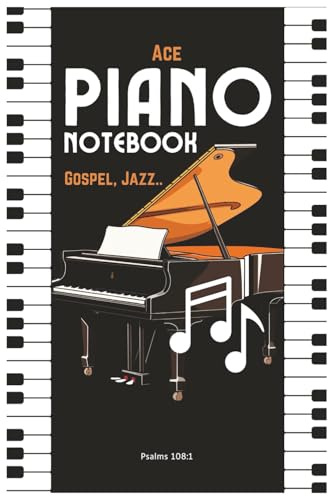Ace Piano Notebook. Comes with all Major scales, Minor scales, 251 Progressions, Cycle of 5th/4th chart and more. The All-in-one Notebook, For both ... musicians, Songwriters, Journaling etc...