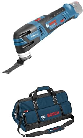 Bosch Professional 12V System GOP 12V-28 - Multiherramienta a batería (Starlock, sin batería, en caja) + Bosch Professional - Bolsa para herramientas (talla L, 55x35x35 cm)