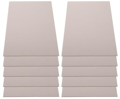 Gadpiparty Cartón para Manualidades para Cartón Gris Grueso A4 2 MM Doble Cara 10 Piezas Material DIY para Dibujo y Modelado Adecuado para Proyectos Escolares y Decoración Creativa