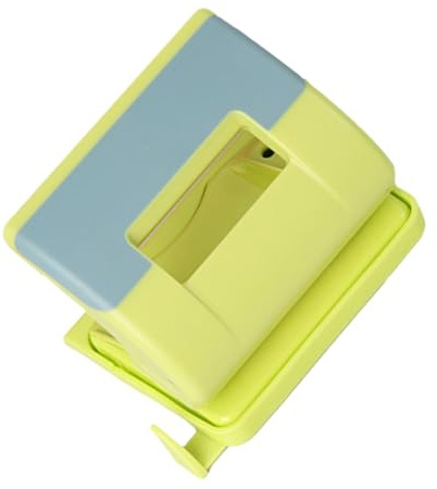 MINAOLULUS Manual 2-hole Puncher with Scale, Colorful Plastic Paper Punch Tool for Loose-leaf Binders, Office Document Hole Punch Machine Suitable for Crafting and School Use Random Color