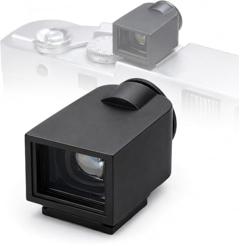 Mini Mirino Ottico for Fotocamera Mirino Esterno Compatto con Cornici | Cornici 28mm 35mm 50mm Mirino Ottico in Alluminio for Fotocamera Film Inquadratura di Precisione(Nero)