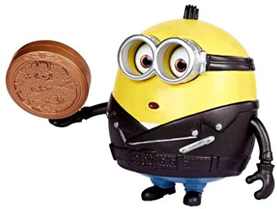 Mattel Minions GMD93 - ,,Minions: Auf der Suche nach dem Mini-Boss' Otto Actionfigur, ca. 10 cm, Filmfigur-Spielzeug mit Stein, Geschenk für Kinder ab 4 Jahren