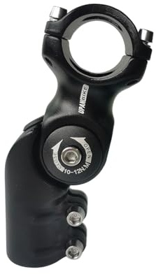 UPDANBIKE Verstellbarer Fahrradvorbau-Adapter, 120 Grad, 25,4 mm x 55 mm, verstellbarer Winkel, Fahrradvorbauverlängerung für Mountainbike, Rennrad, MTB, BMX