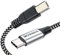 MOSWAG 3.28FT/1M Type C to USB B Cable Nylon Braided USB C Midi Cable Printer Scanner Cord with Metal Connector Compatible with AiO,HP,Canon,Samsung Printers and More