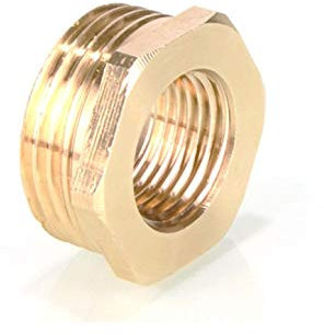Lnanqing-Brass Adapter Copper Inner And Internal Thread Conversion External Thread Copper Connector 1/8’, 1/2’, 1/4‘, 3/4’ To 1 Inch Brass Fittings, Garden Hose Connector (Color : 4 turn 3 points)