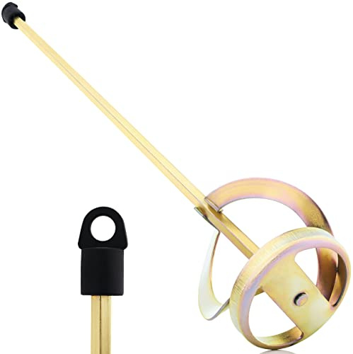 AYZOTEK Paint Mixer for Drill, 1-5 Gallon Bucket, Paint Stirrer for Drill | Zinc Plated, Rust-Free & Easy to Clean, Fits All Standard Drills - For Mixing Paint, Resin, Epoxy & Concrete (Small Head)