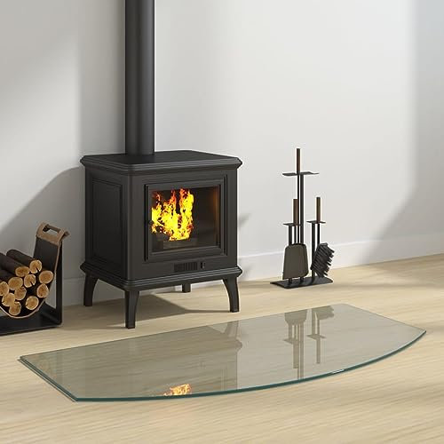 Genérico Placa de Vidrio para Chimenea 100x50 cm,Cristal-324153